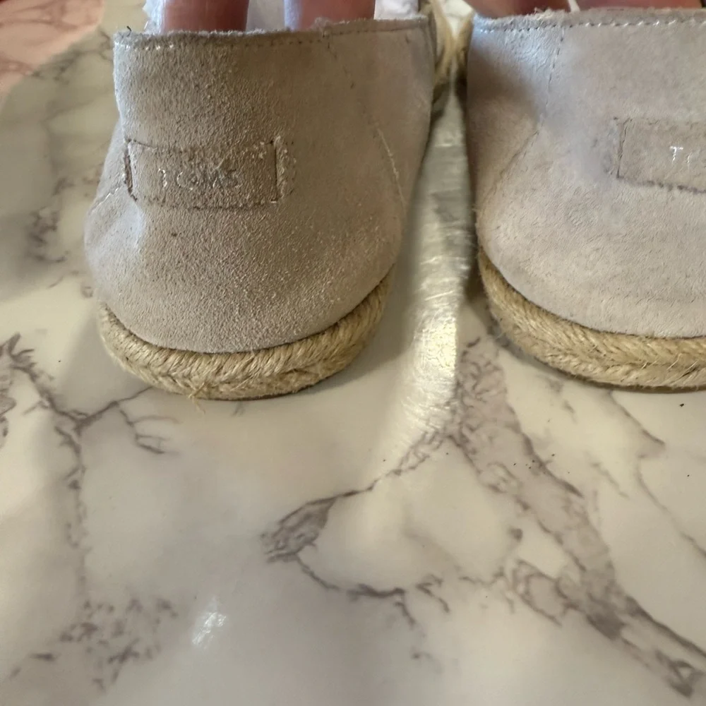 Toms Beige Suede Espadrilles